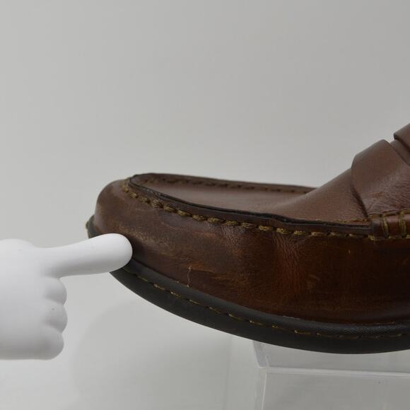 Born Men's Sz 9 Simon III Penny Loafer Brown Leather Comfort - Picture 8 of 16